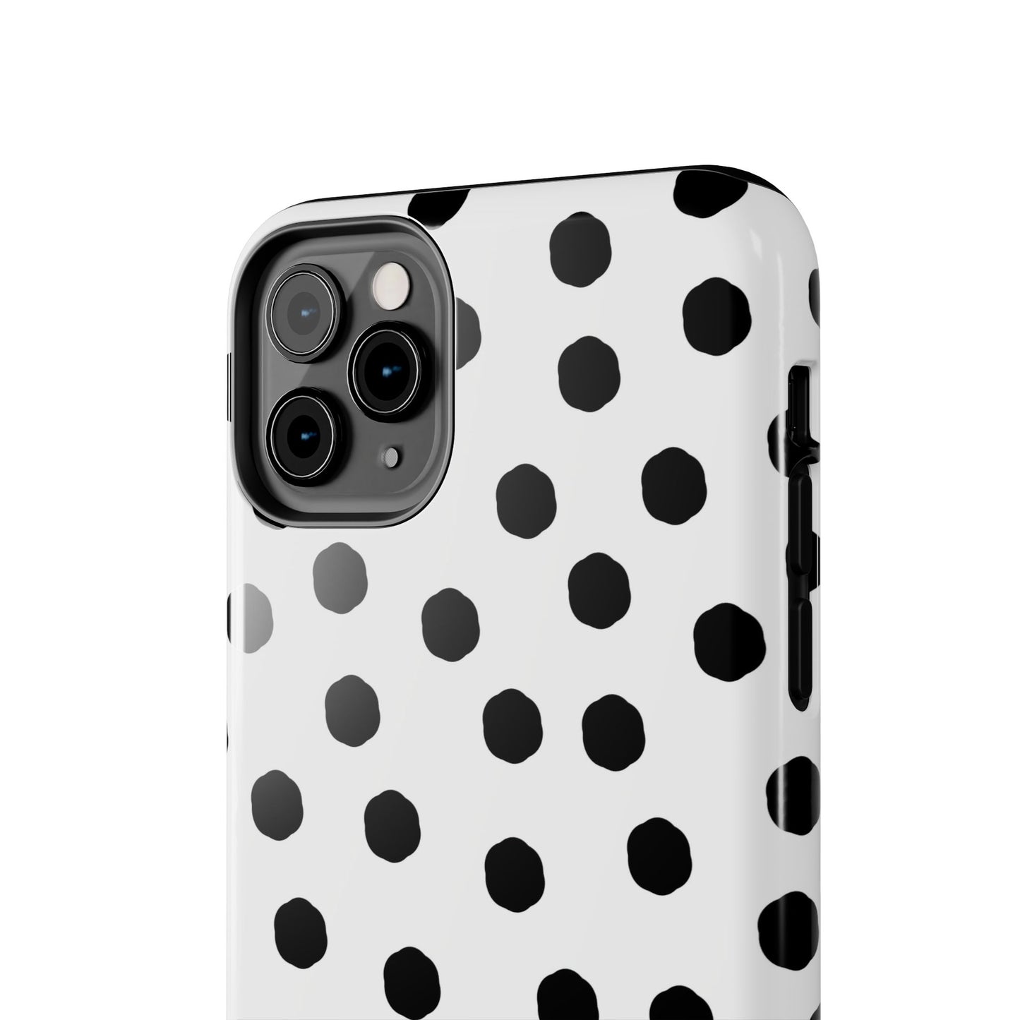 Jumbo Dots White / Black Phone Case