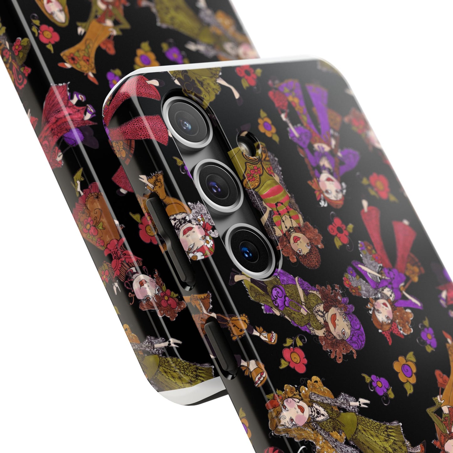 Tossed Gypsies Black Phone Case