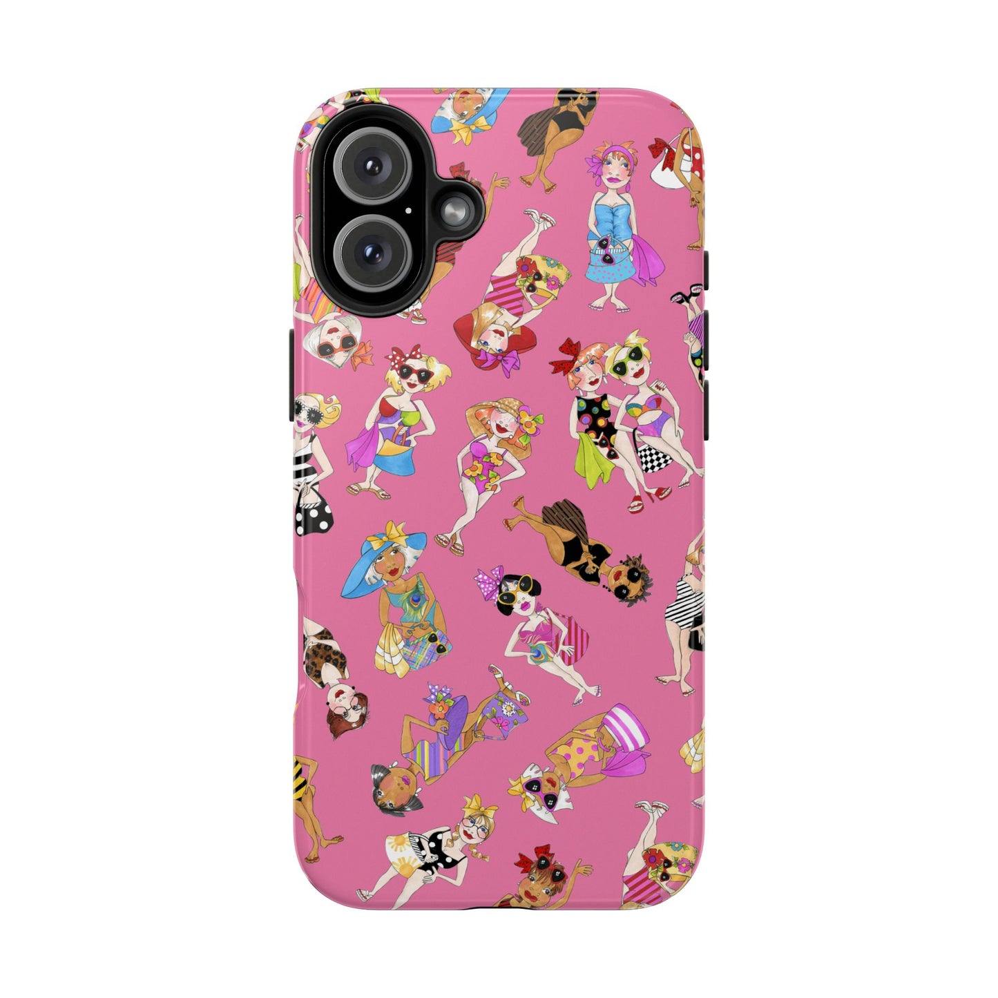 Tossed Beauties Pink Phone Case