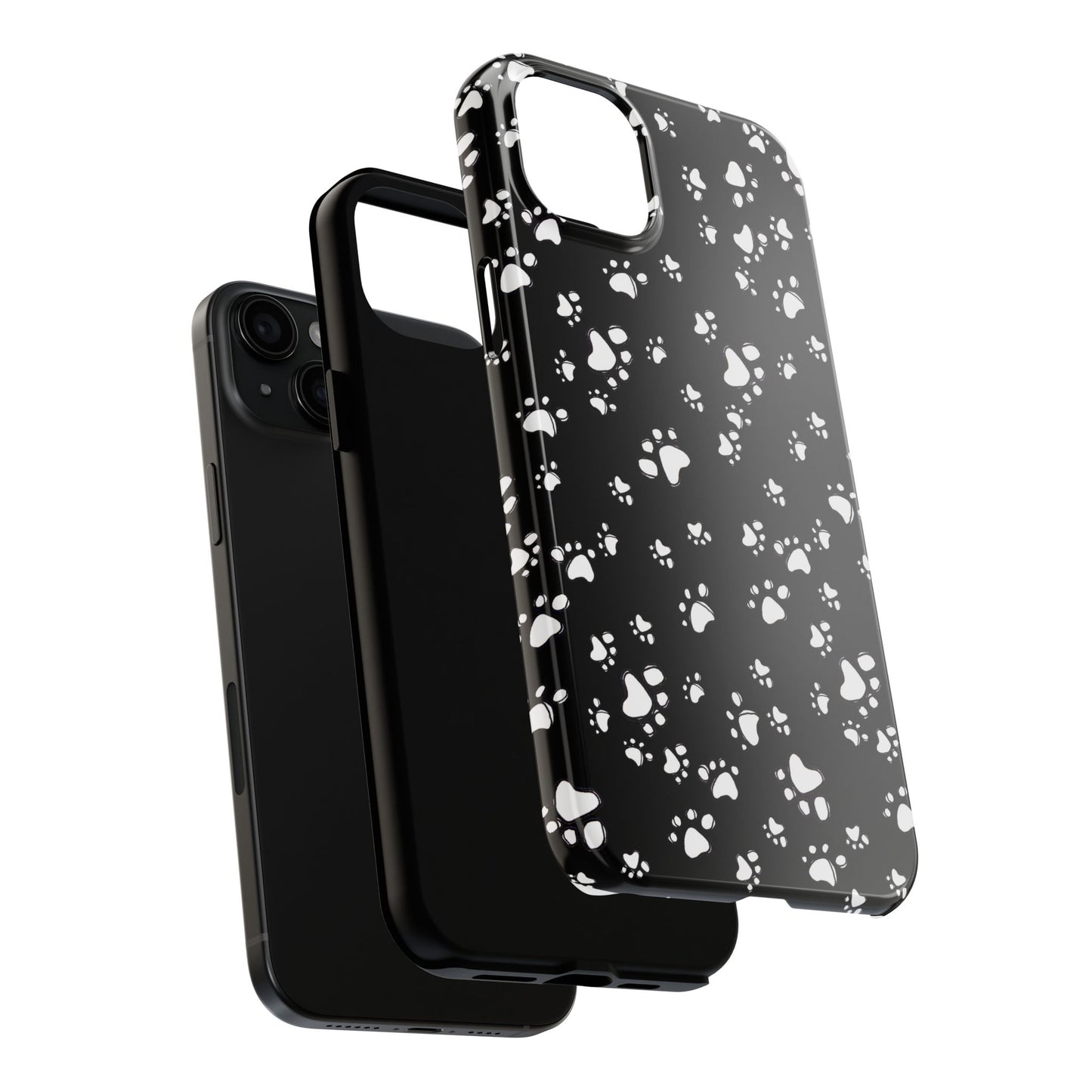 Paw Flakes Black Phone Case