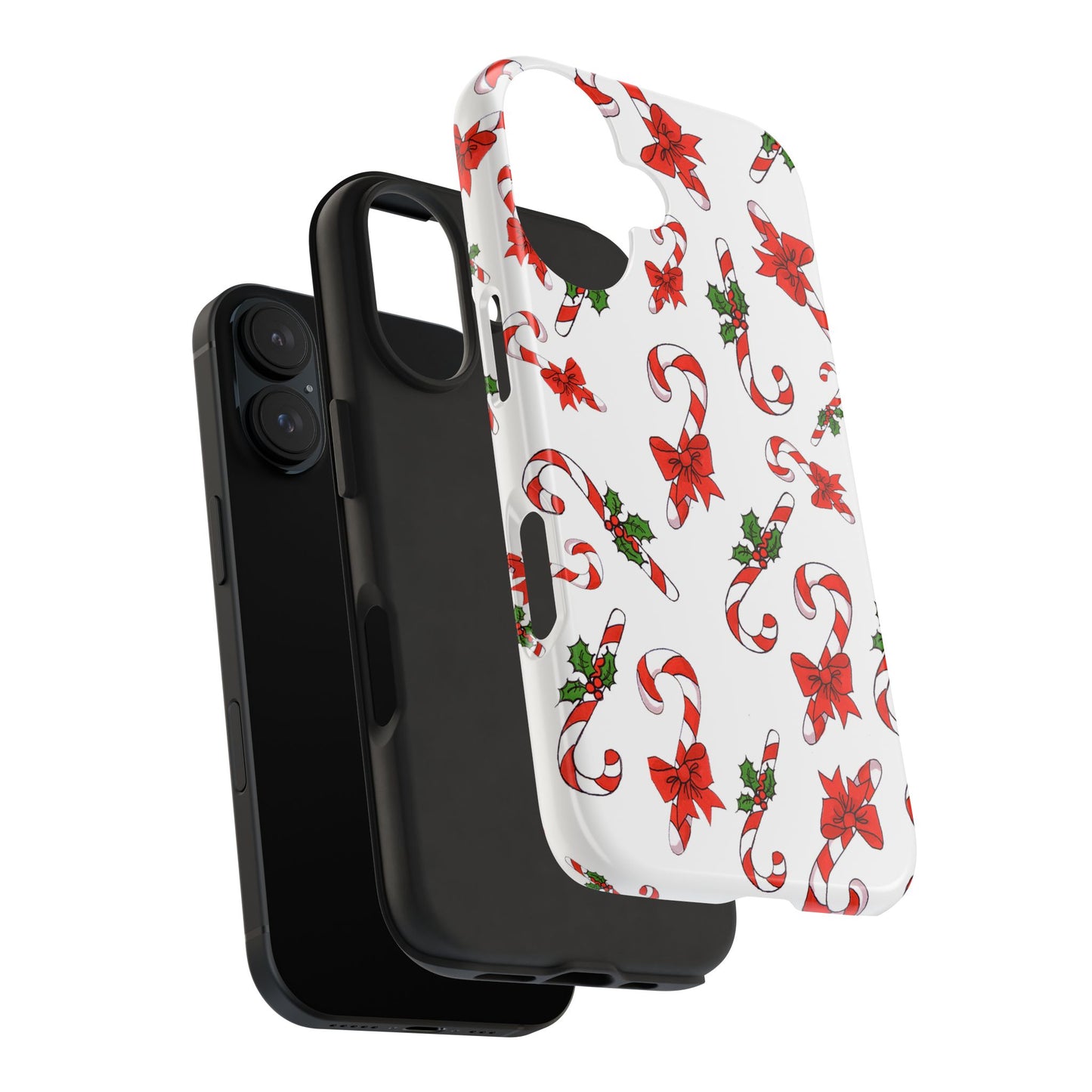 Candy Cane Crowd White Phone Case