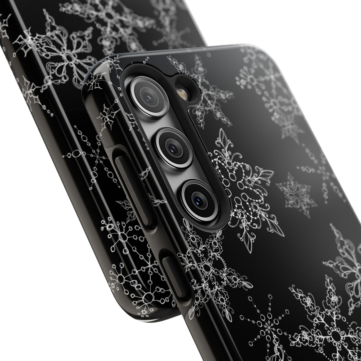 Random Flakes Black Phone Case