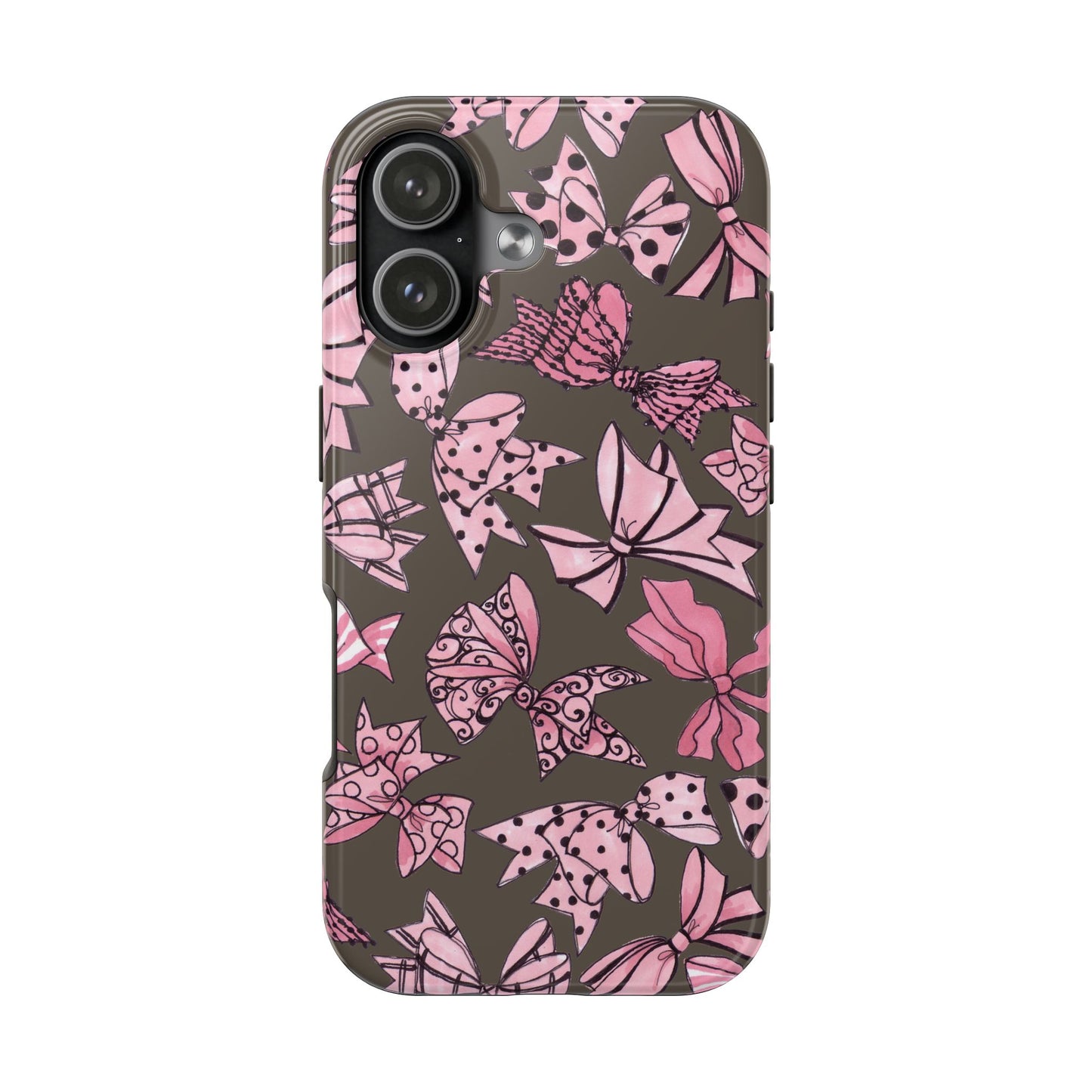 Blushing Bows Mocha Phone Case