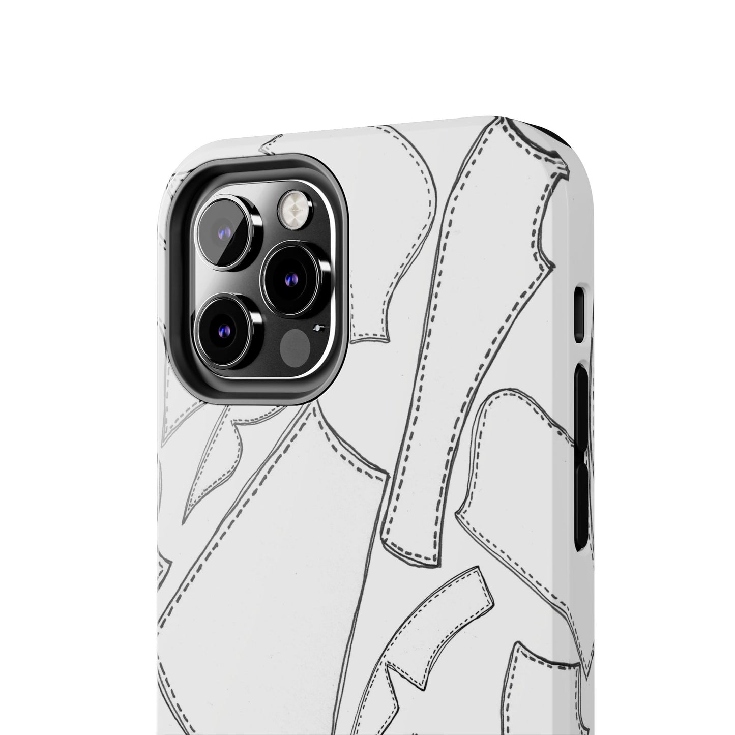 Pattern Pieces White Phone Case