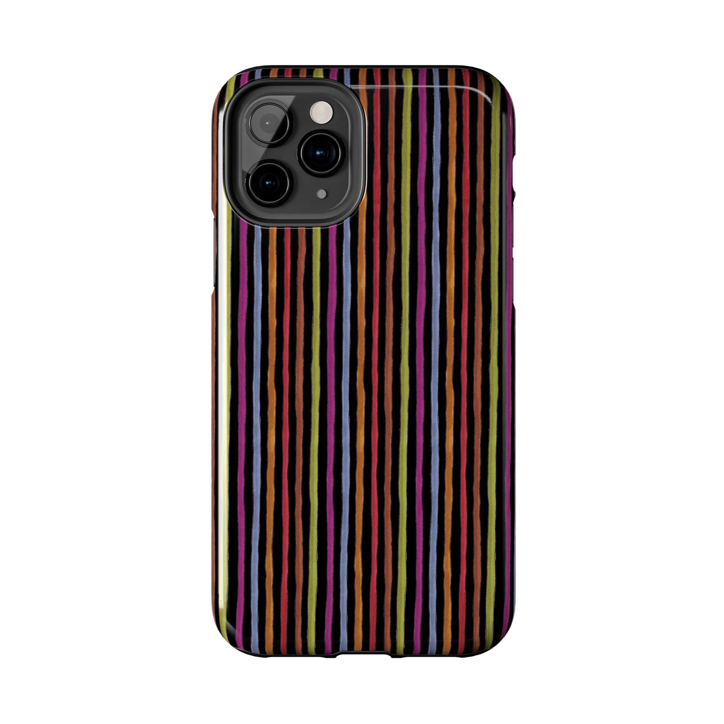 Stripe Black Phone Case