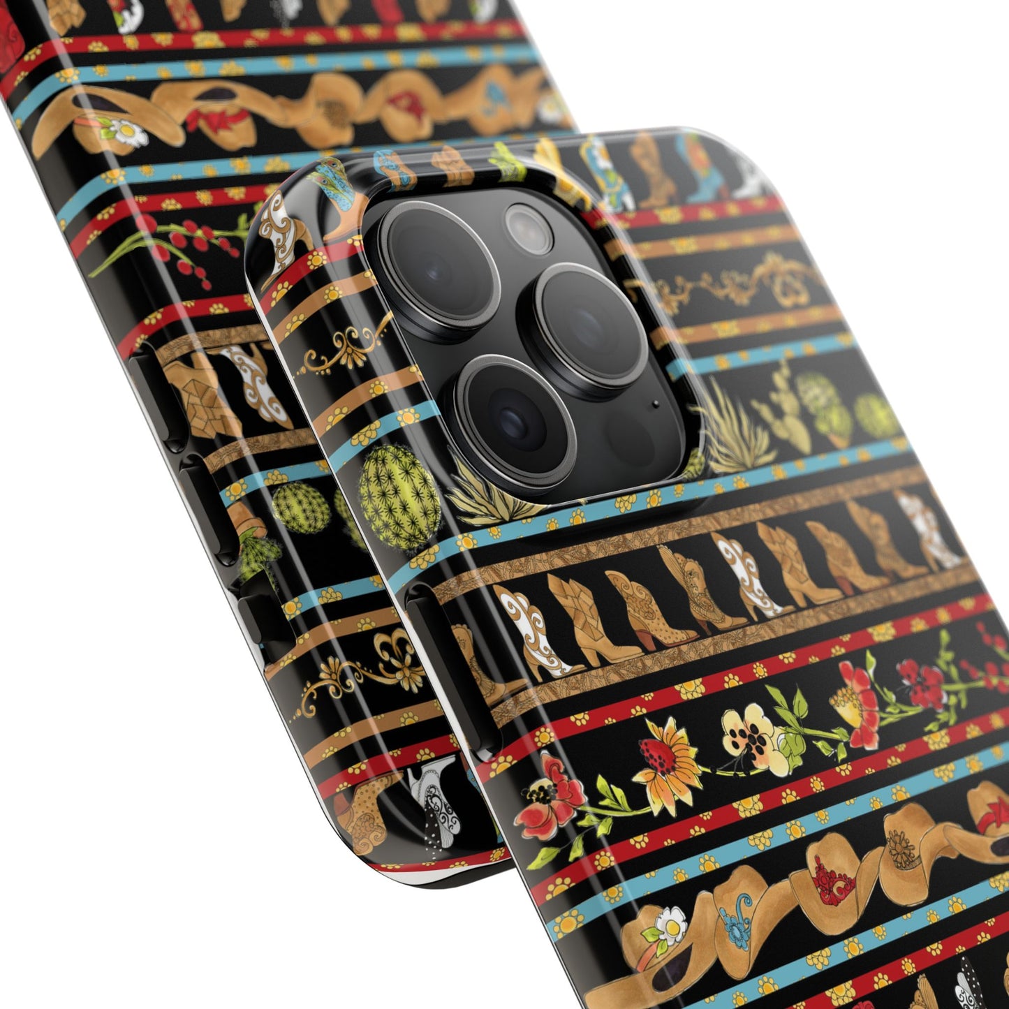 Whoa Borders Black Phone Case