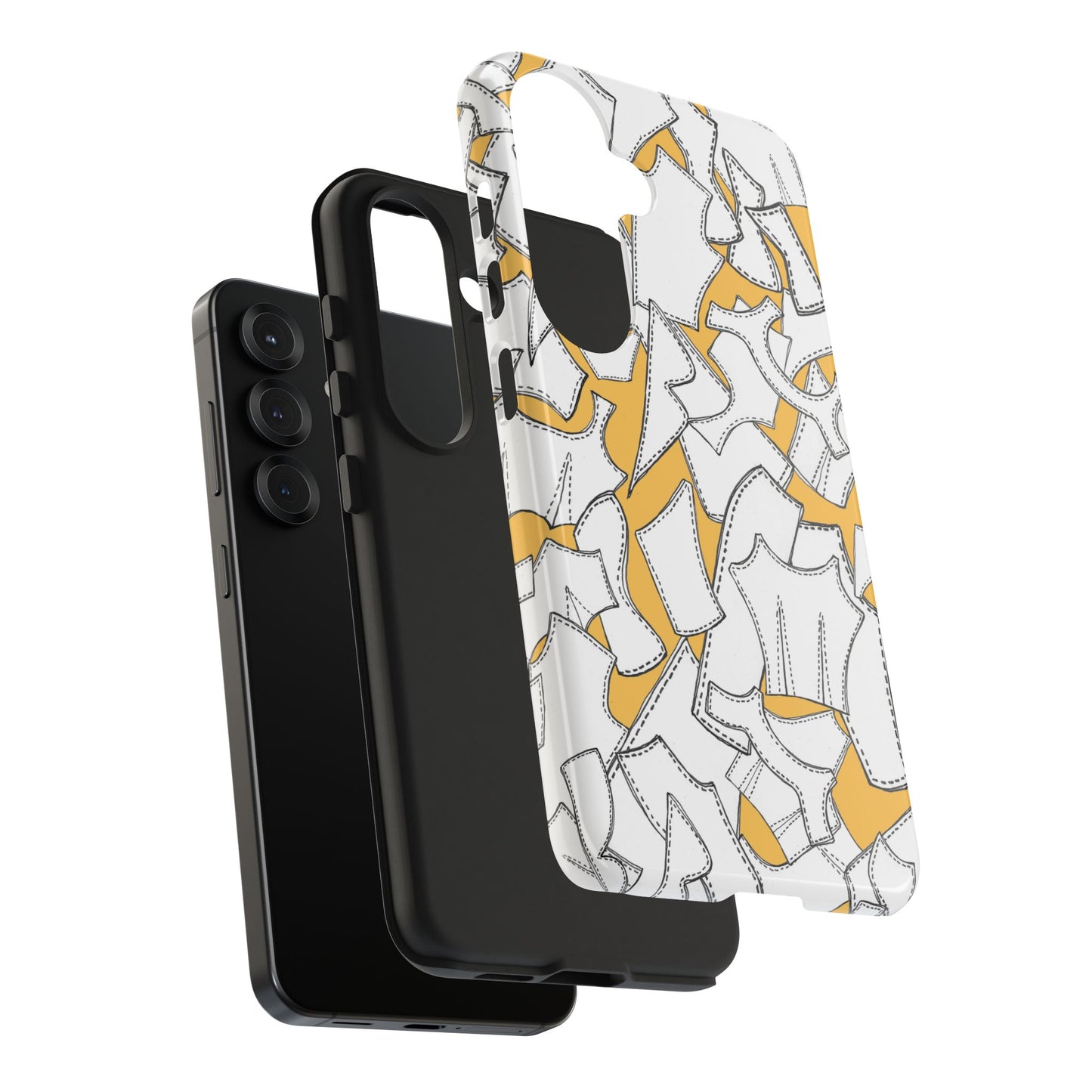 Pattern Pieces Yellow Phone Case