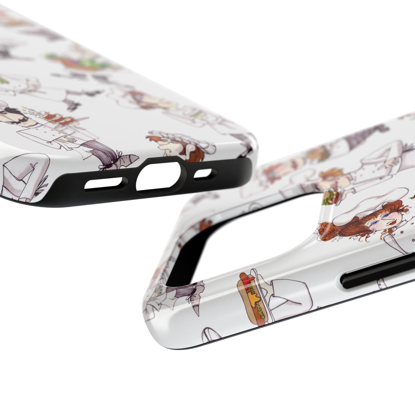 Tossed Chefs White Phone Case