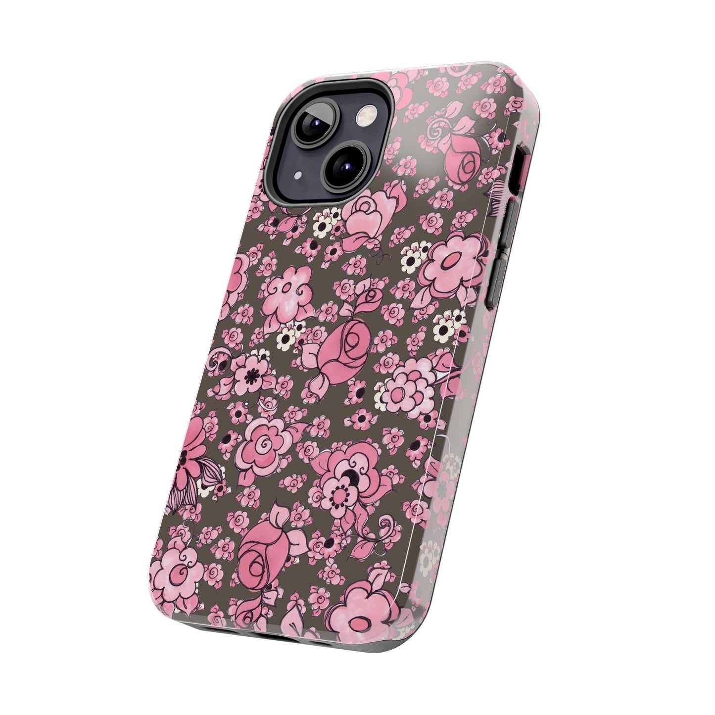 Profuse Posies Mocha Phone Case
