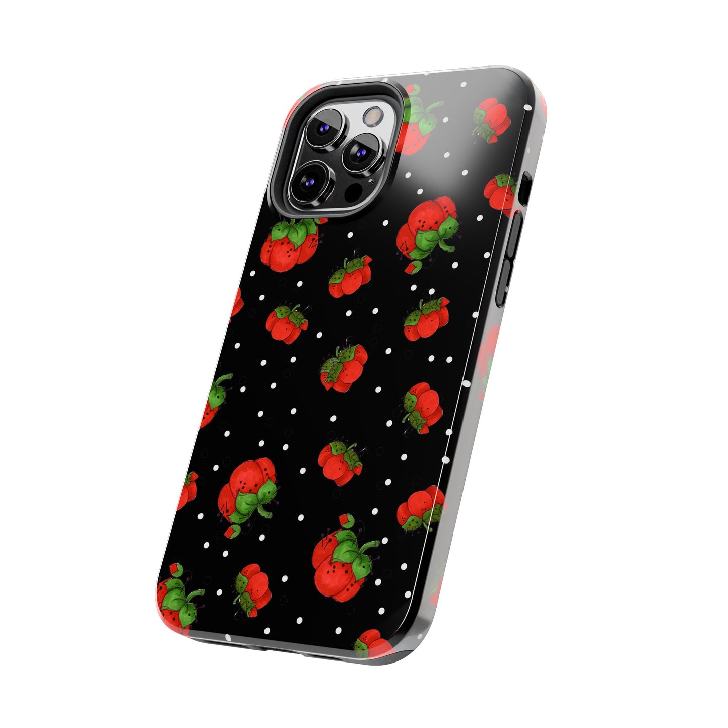 Pin Dots Black Phone Case