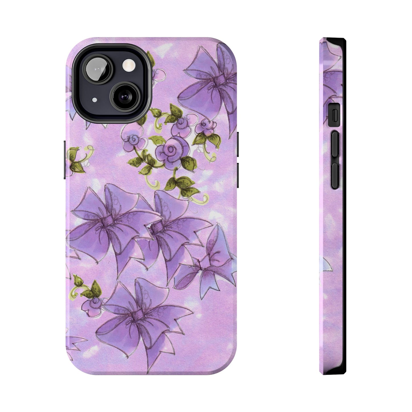 Bows & Flowers Purple Phone Case