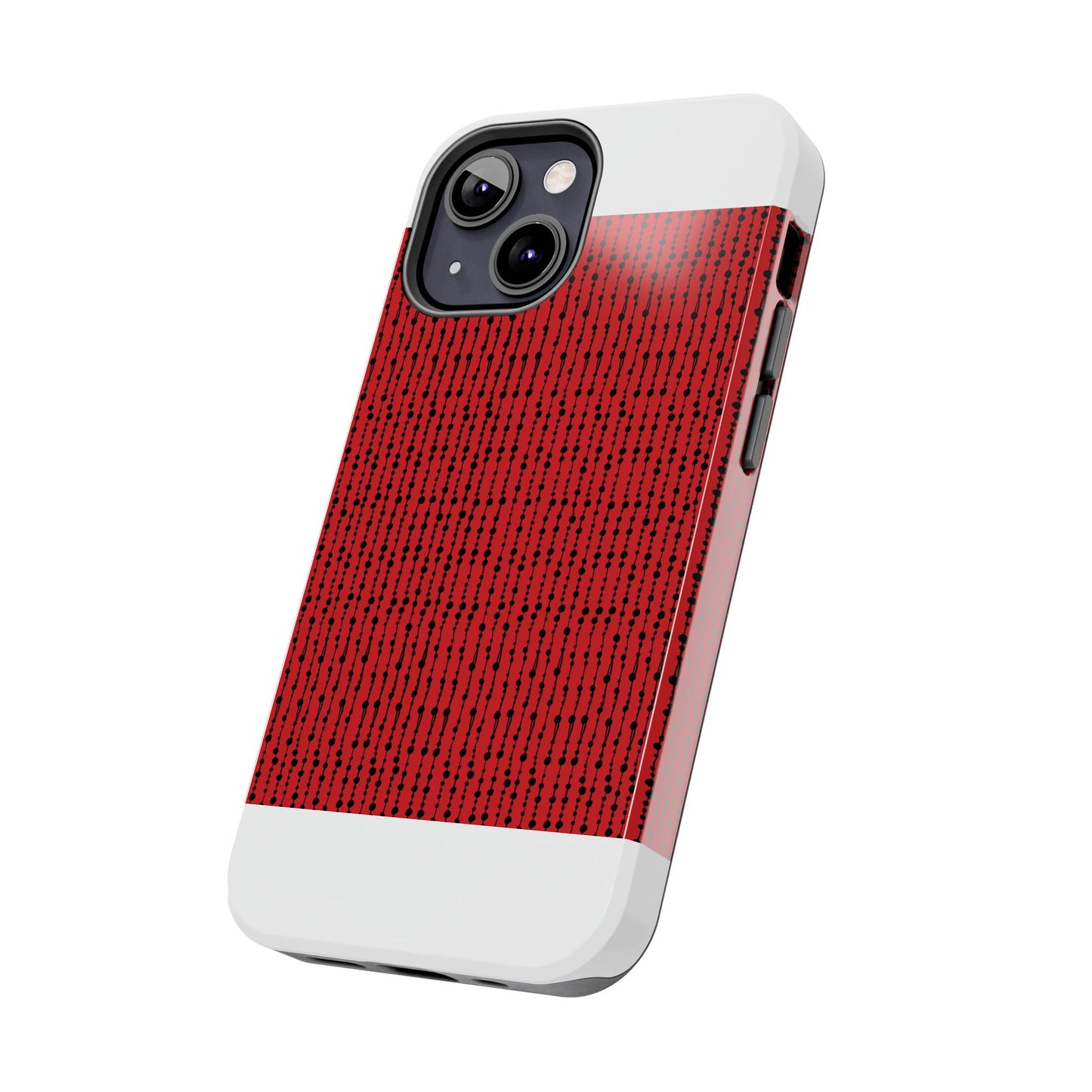 Beaded Curtain Red / Black Phone Case