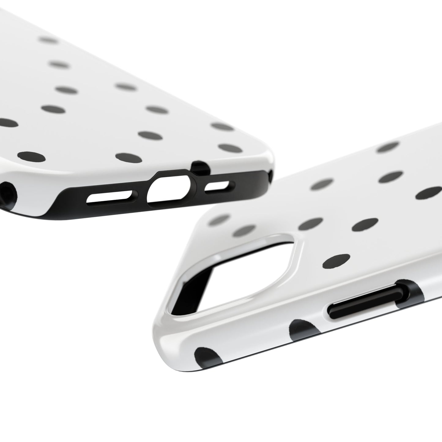 Space Dots White / Black Phone Case