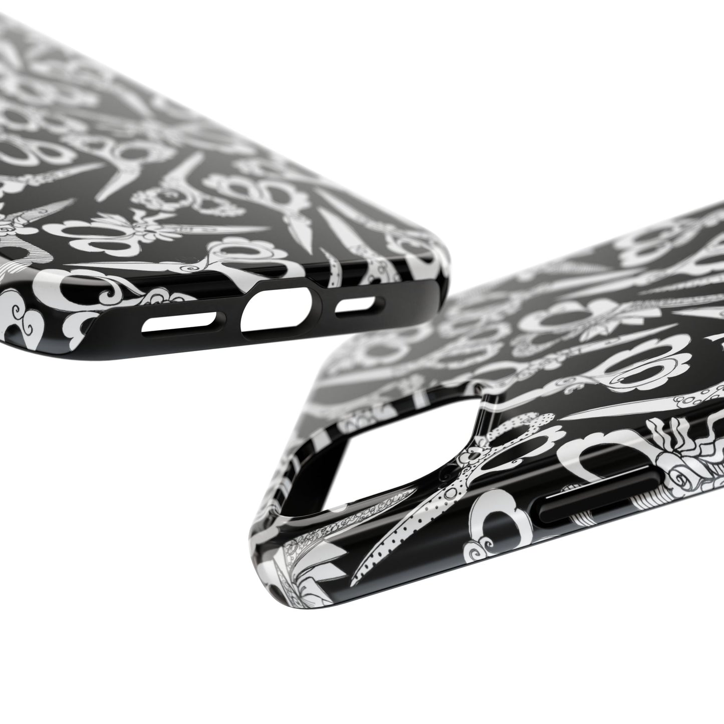 Scissor Blizzard Black Phone Case