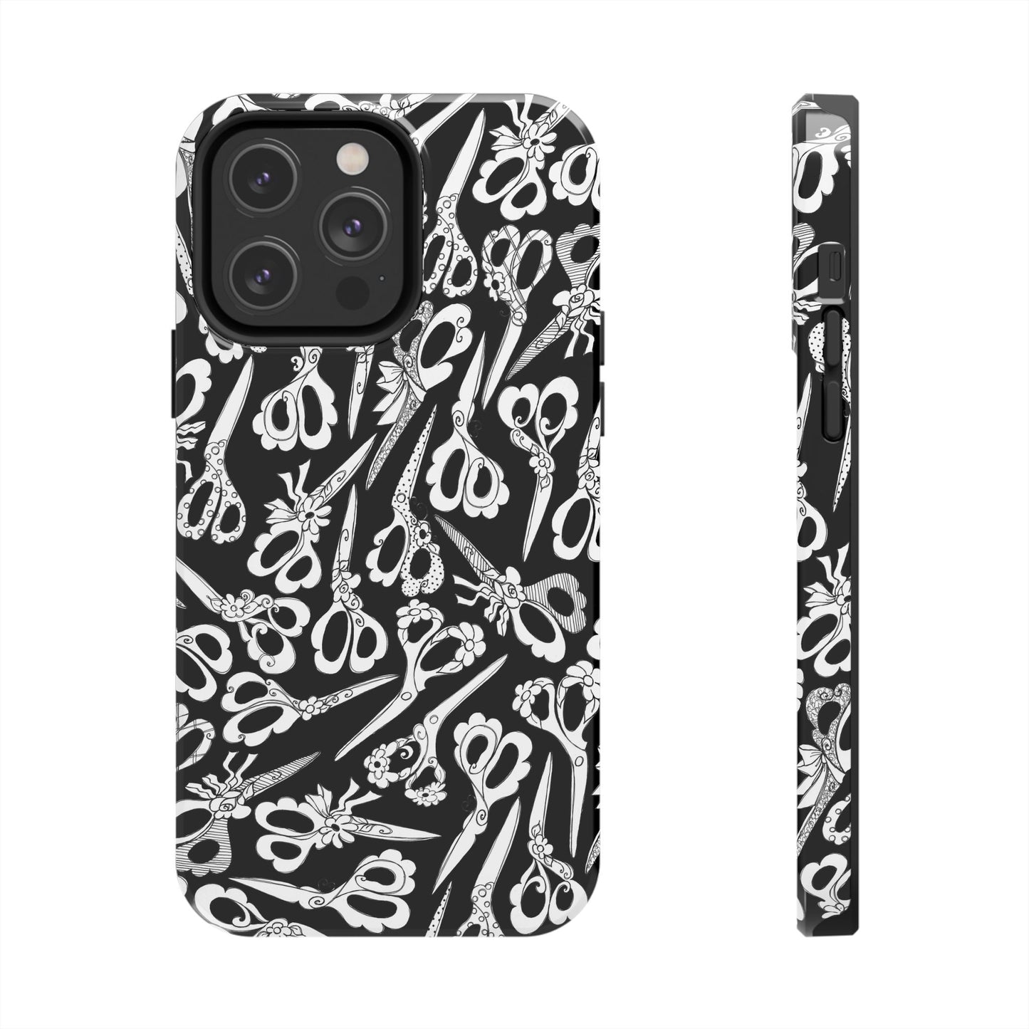 Scissor Blizzard Black Phone Case