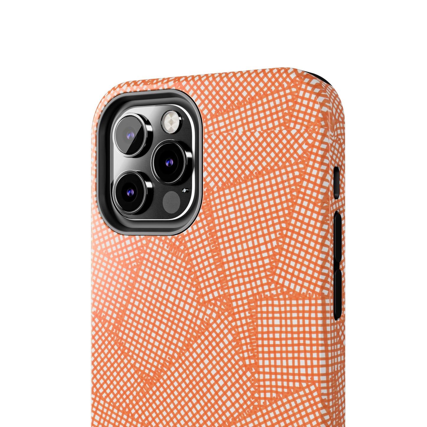 Check Patch Large Orange Phone Case