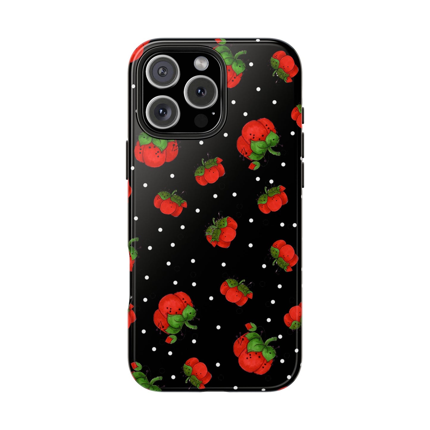 Pin Dots Black Phone Case