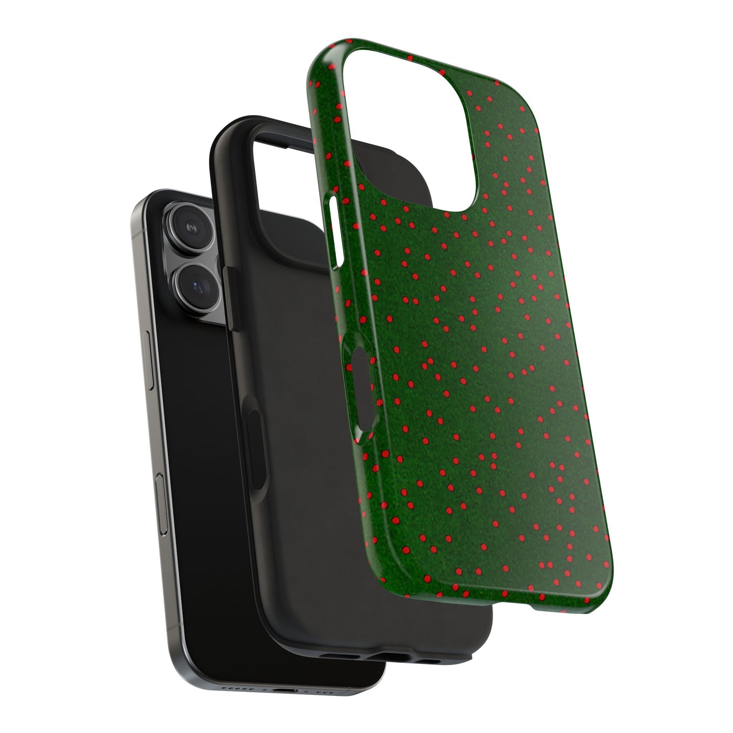 Happy Dots Green / Red Phone Case