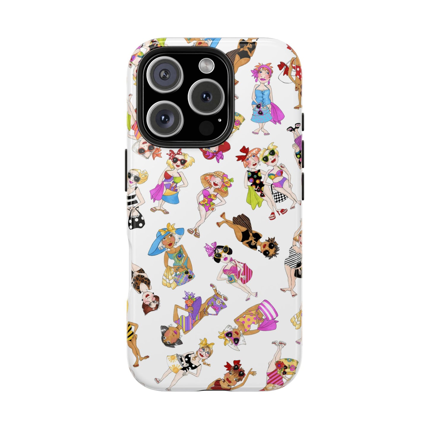 Tossed Beauties White Phone Case
