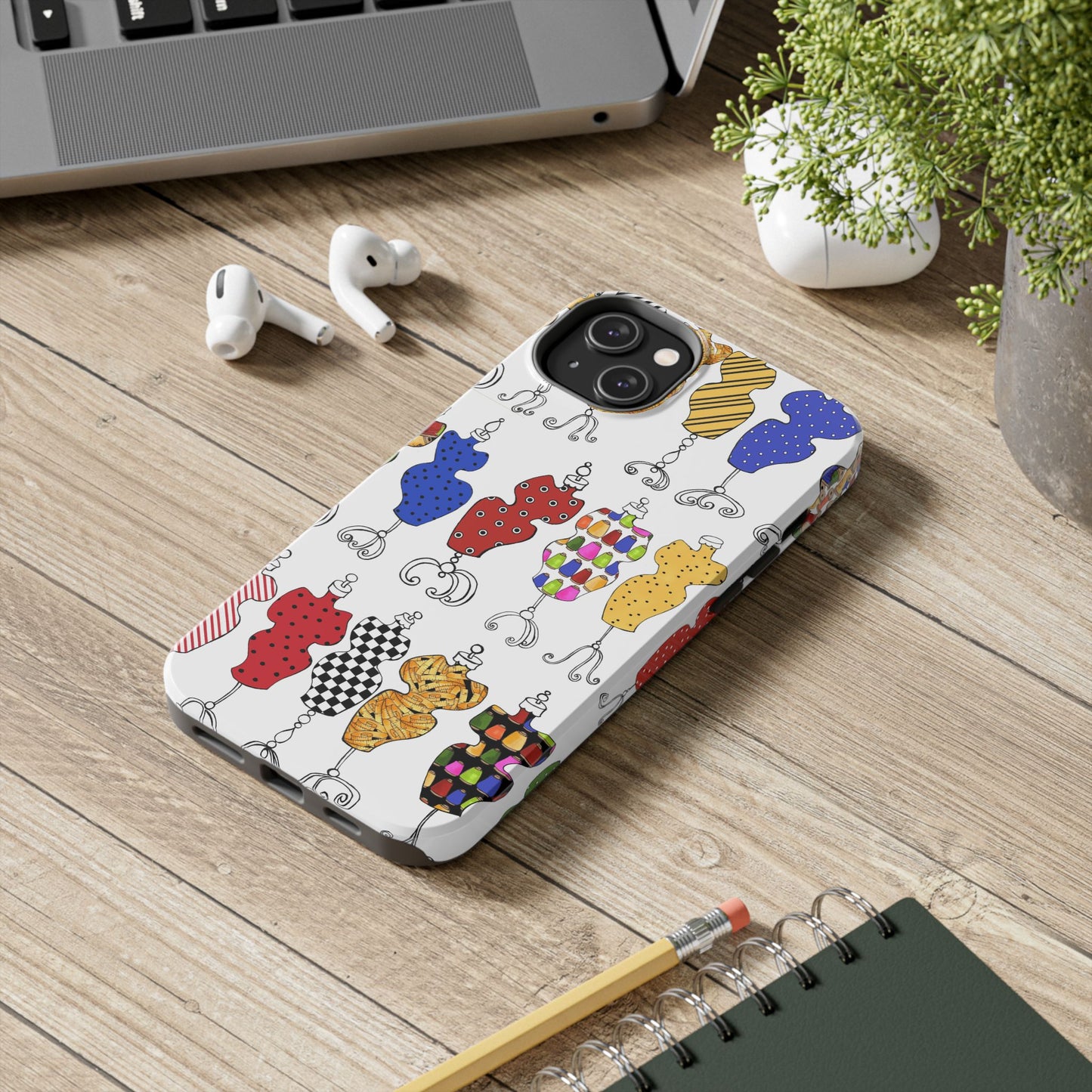 Go Figure White / Multi Phone Case