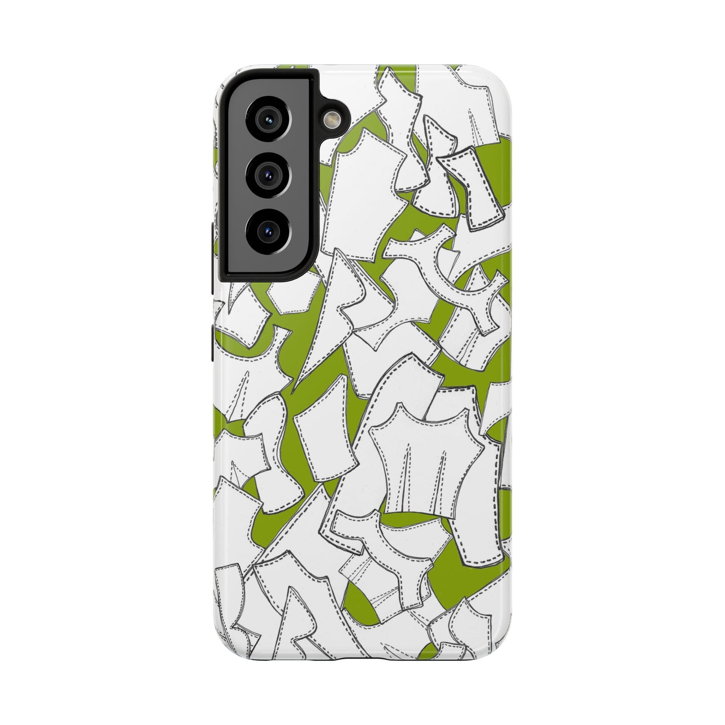 Pattern Pieces Chartreuse Phone Case