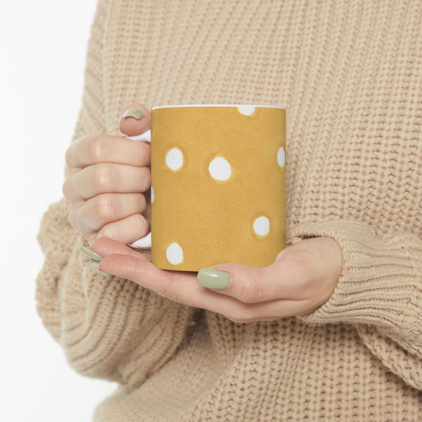 Dinky Dots Yellow / White Cup