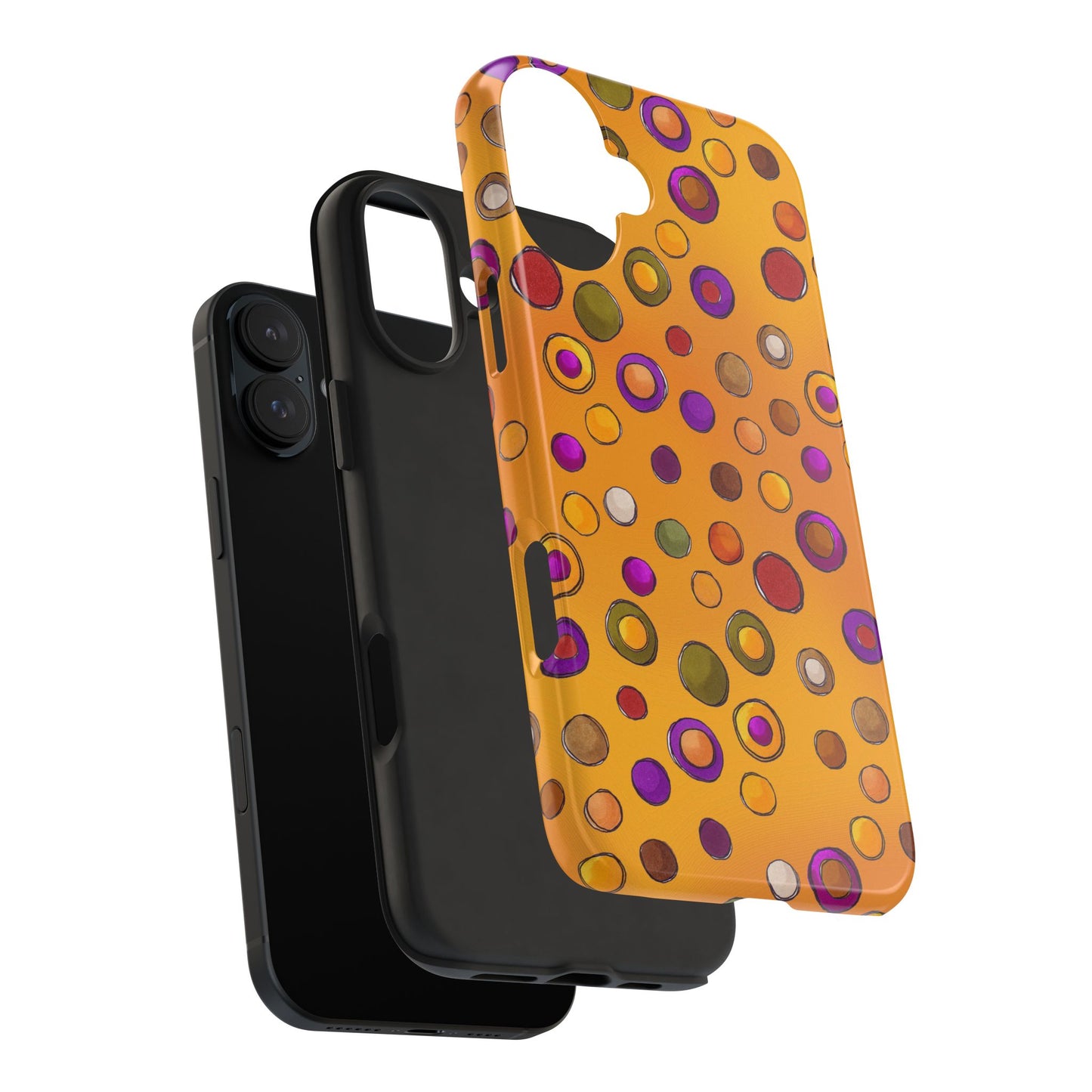Double Dot Yellow Phone Case