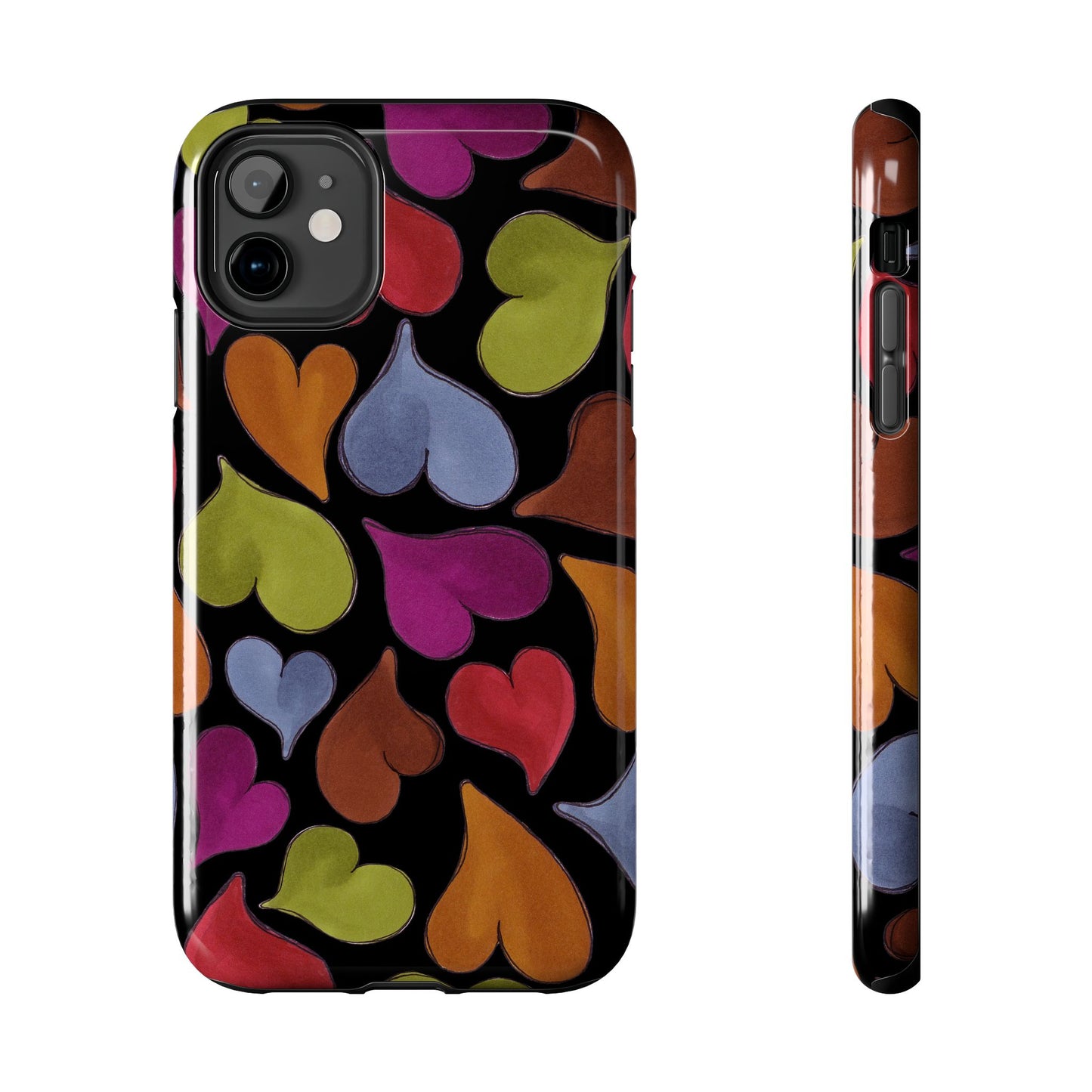 Big Hearted Black Phone Case