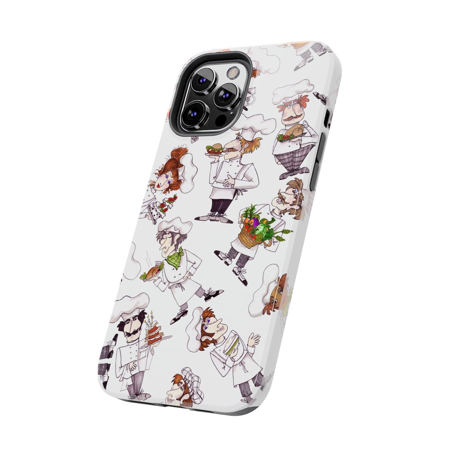 Tossed Chefs White Phone Case
