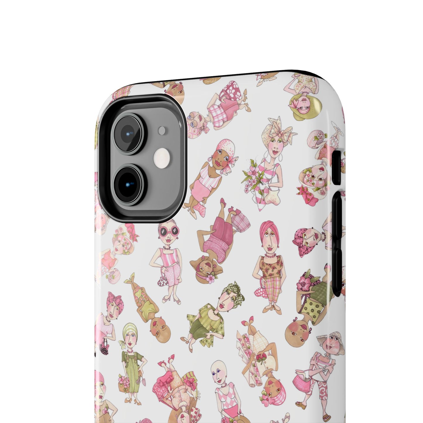 Tossed Ladies White Phone Case