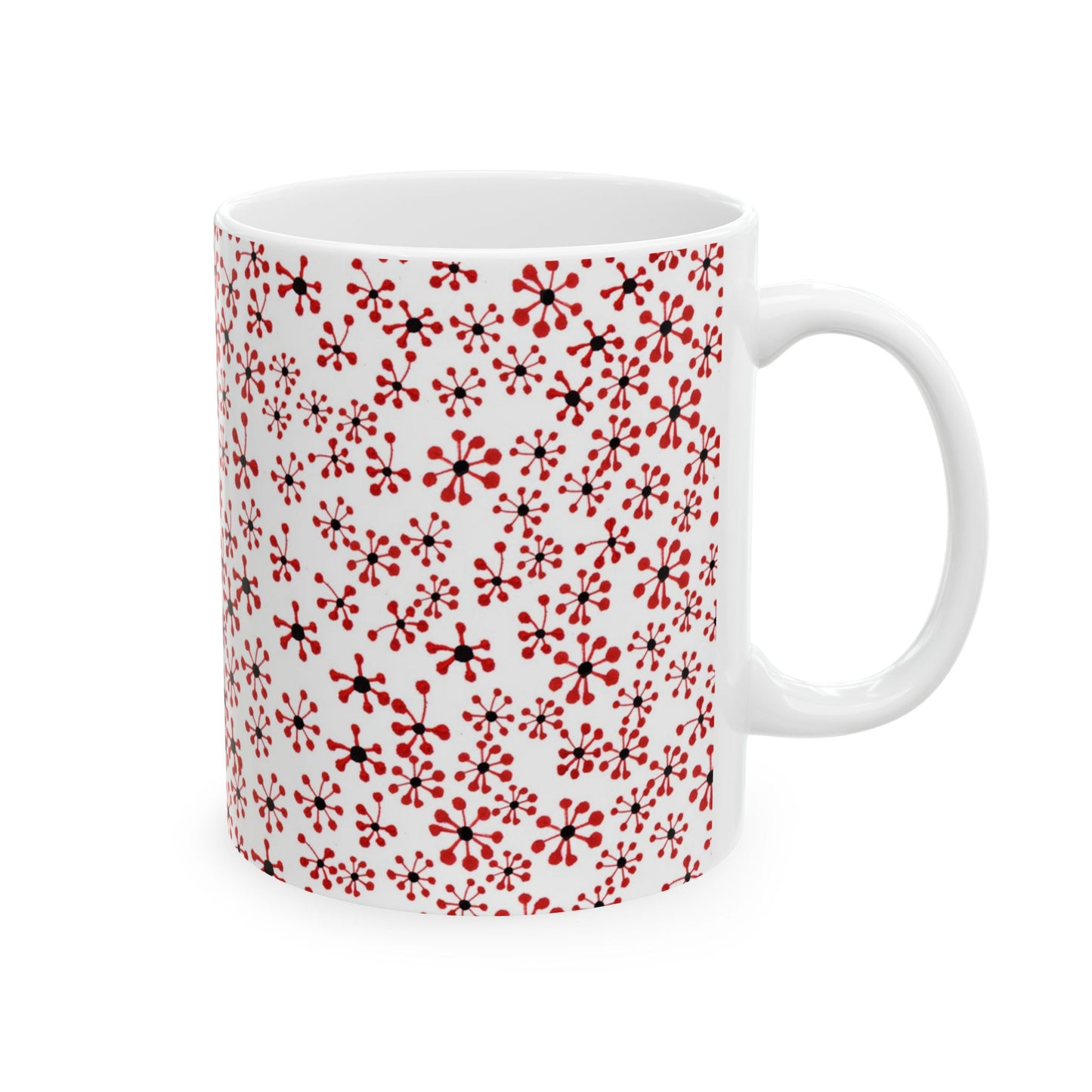 Flock of Red Daisies Cup