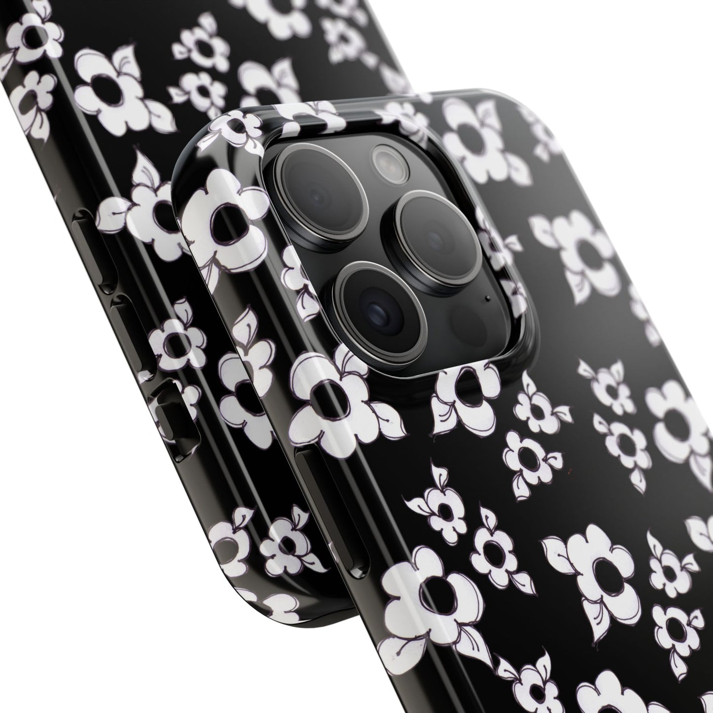Daisy Cluster Black / White Phone Case