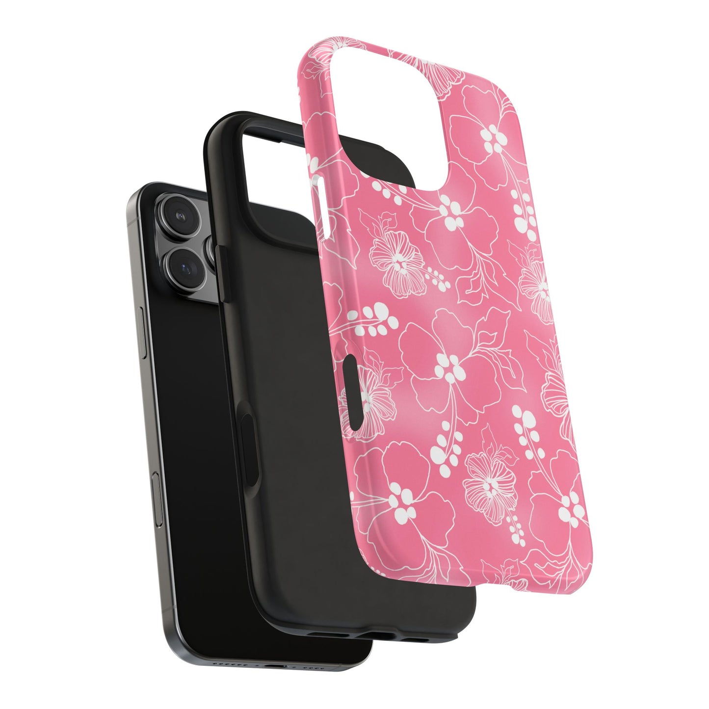 Lacey Hibiscus Pink Phone Case