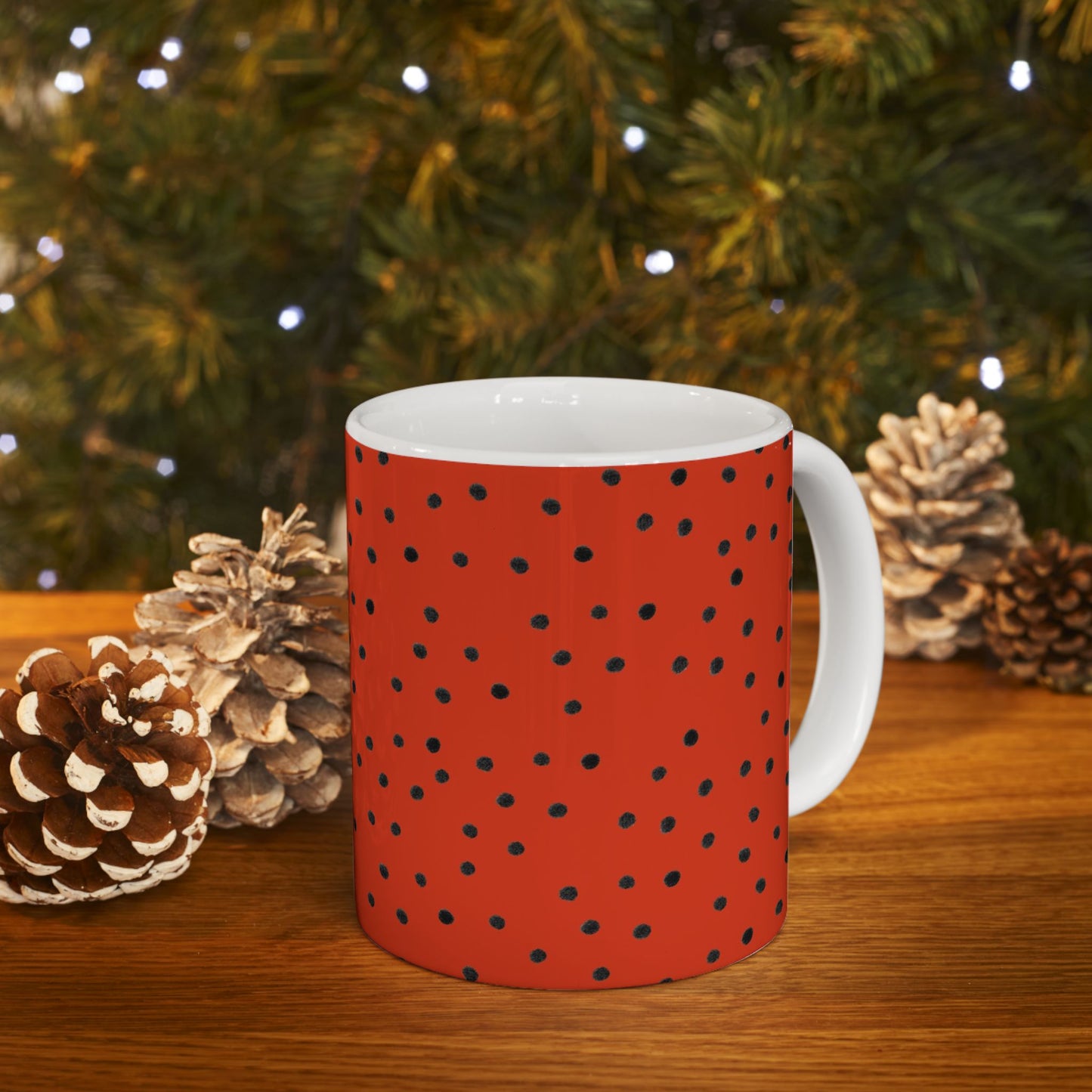 Dinky Dots Red / Black Cup