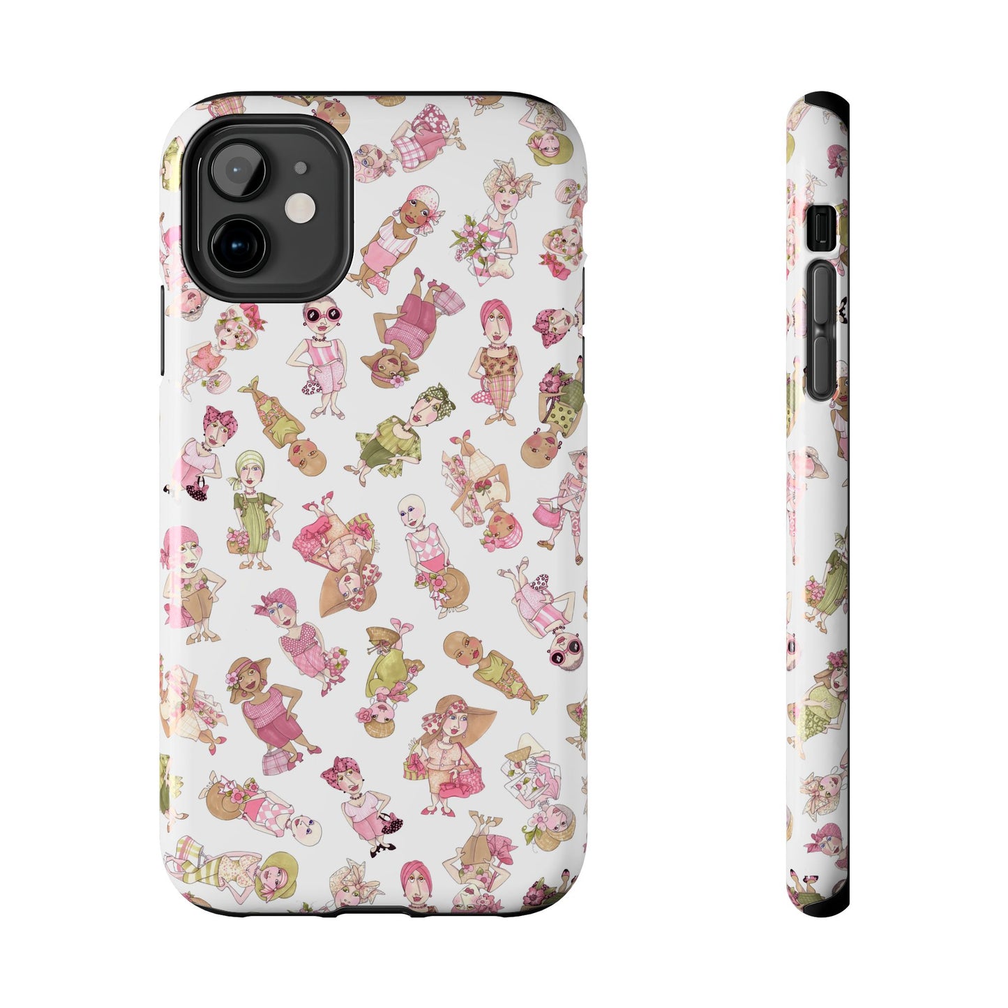 Tossed Ladies White Phone Case