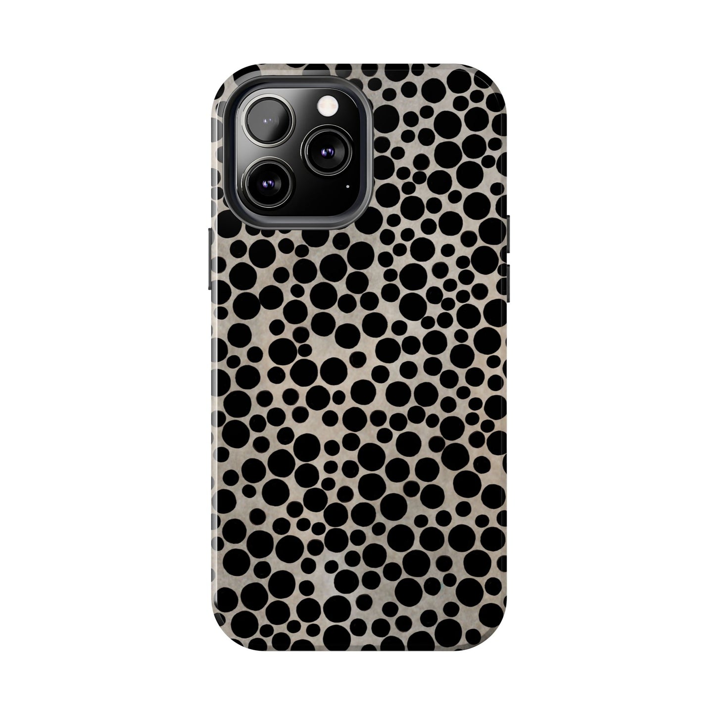 Felt Dots Silver Phone Case