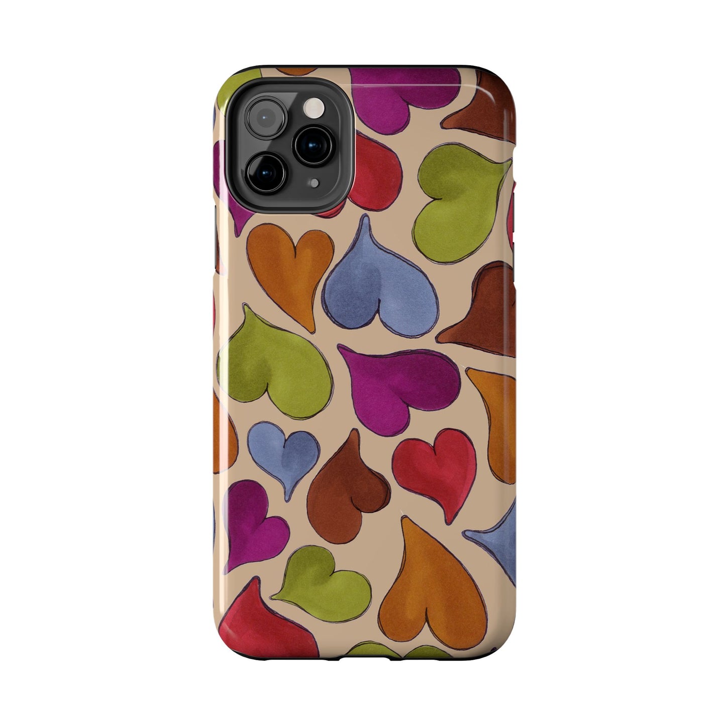 Big Hearted Khaki Phone Case