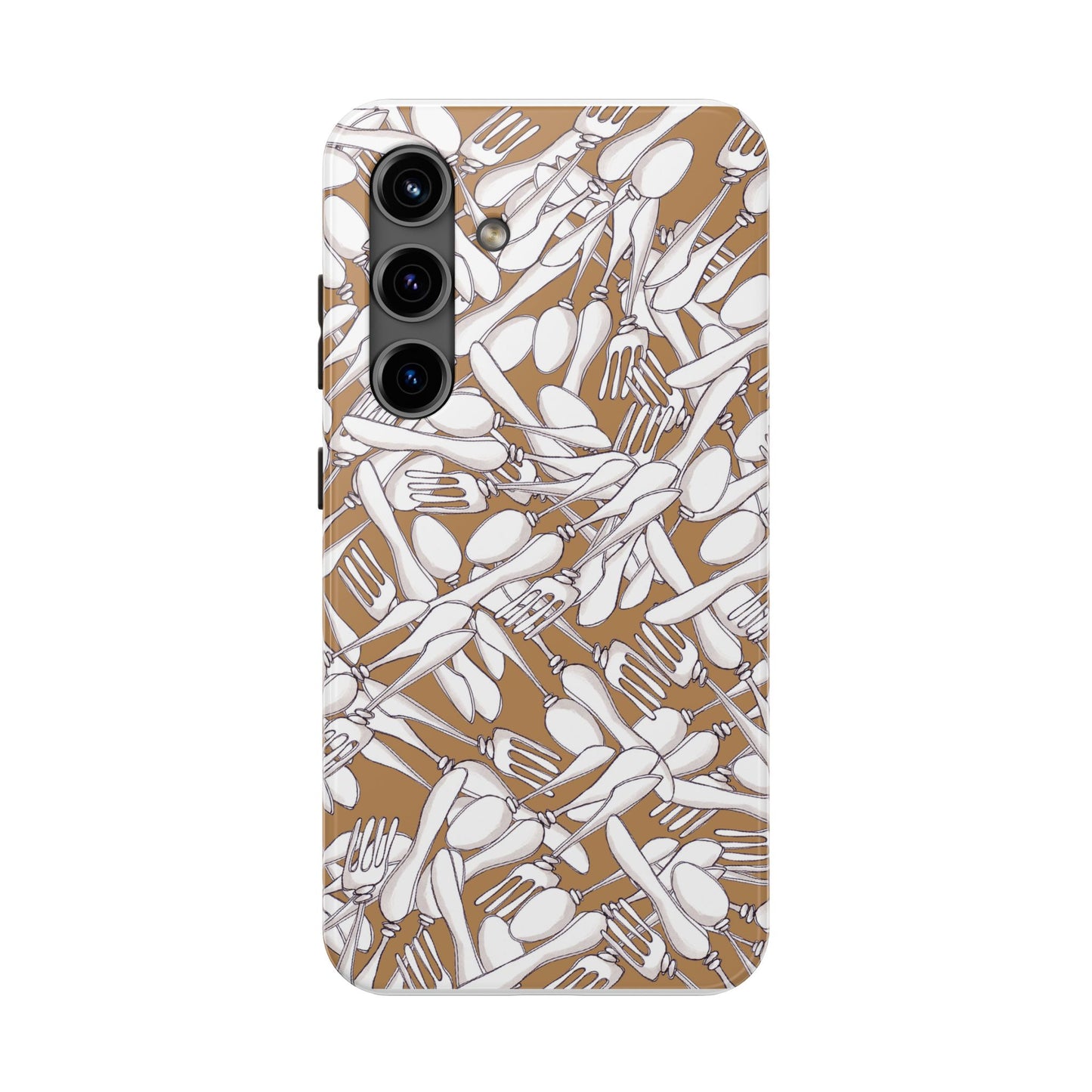 Silverware Wars Brown Phone Case