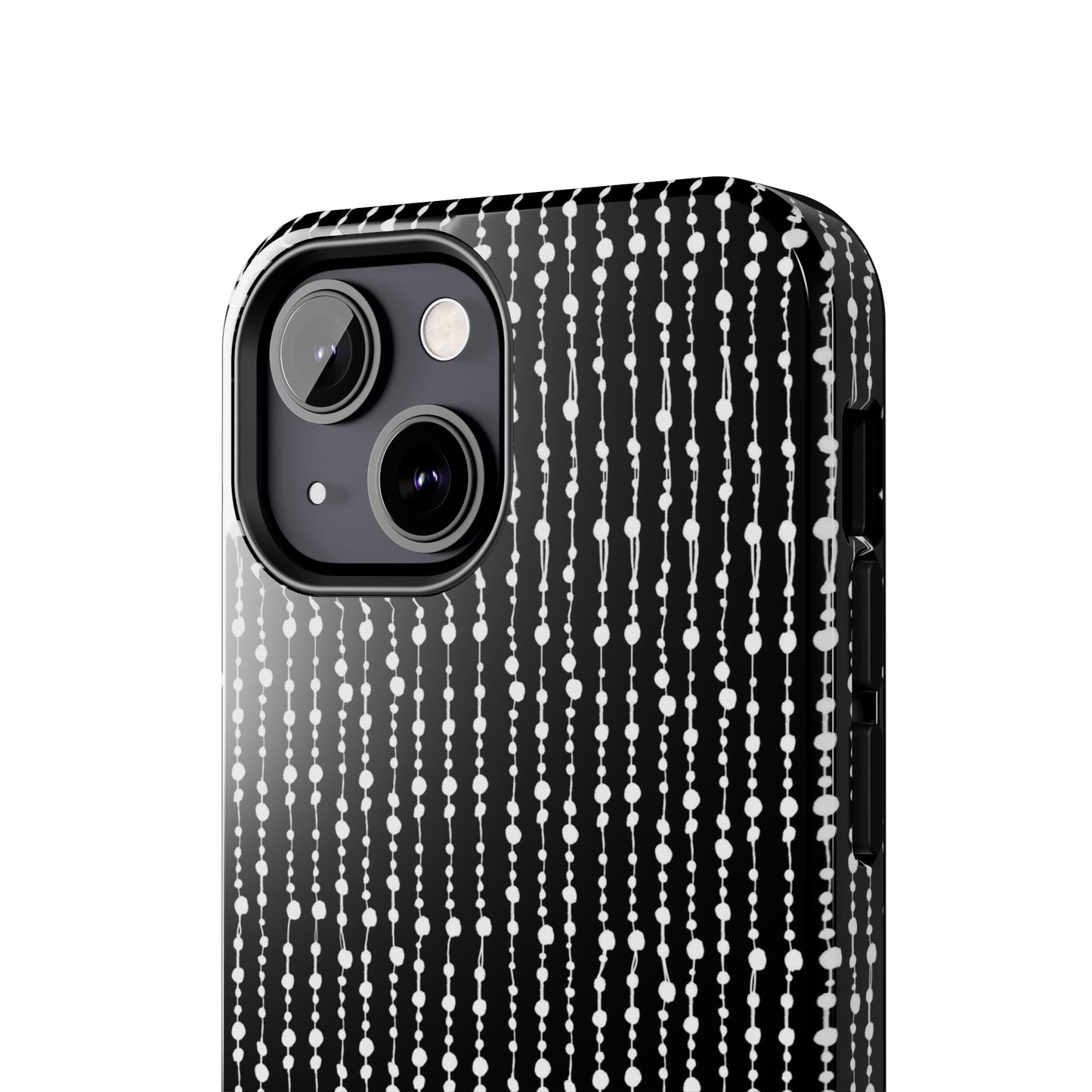 Beaded Curtain Black / White Phone Case