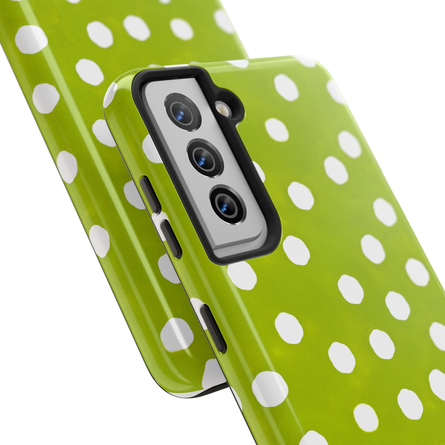 Jumbo Dots Green / White Phone Case