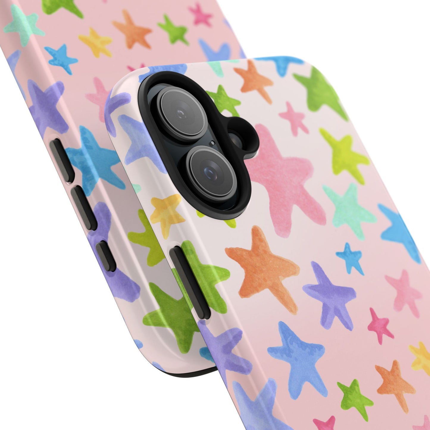 Happy Stars Pink Phone Case