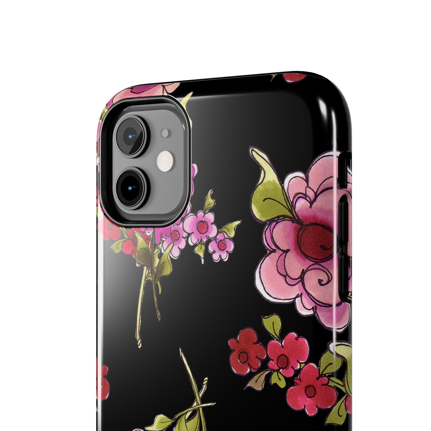 Jumbo Floral Black Phone Case