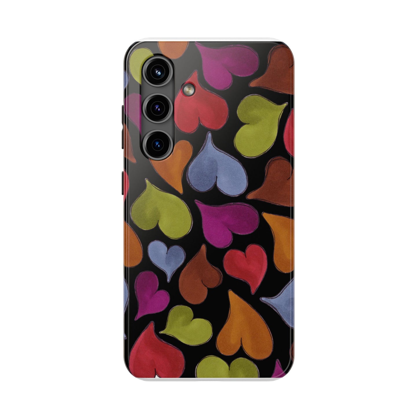 Big Hearted Black Phone Case