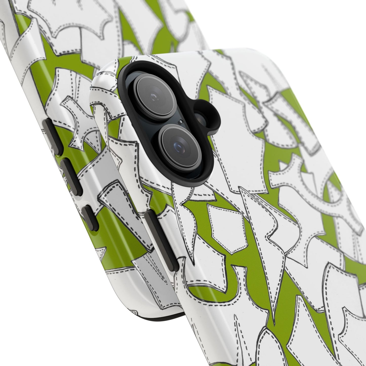 Pattern Pieces Chartreuse Phone Case