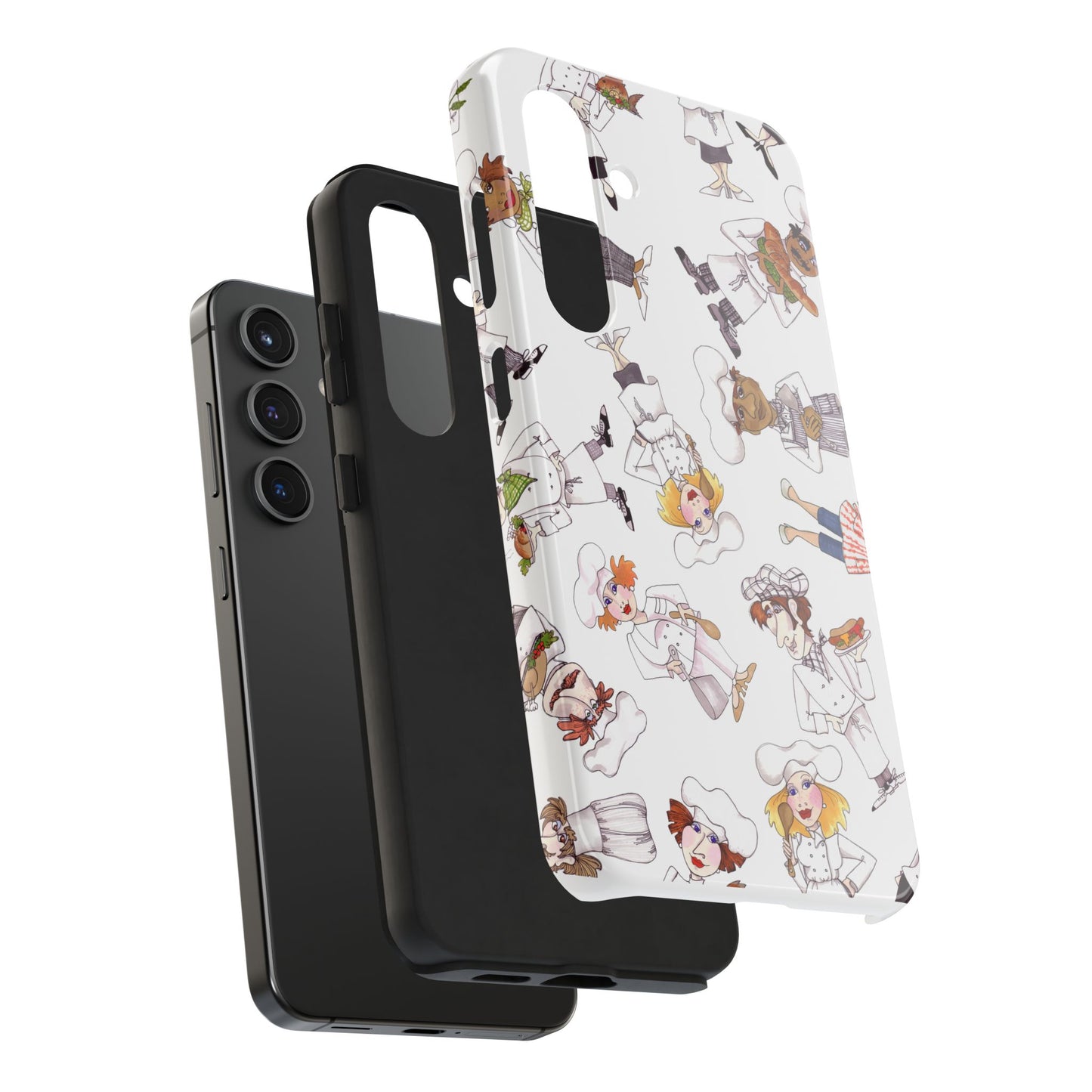Tossed Chefs White Phone Case
