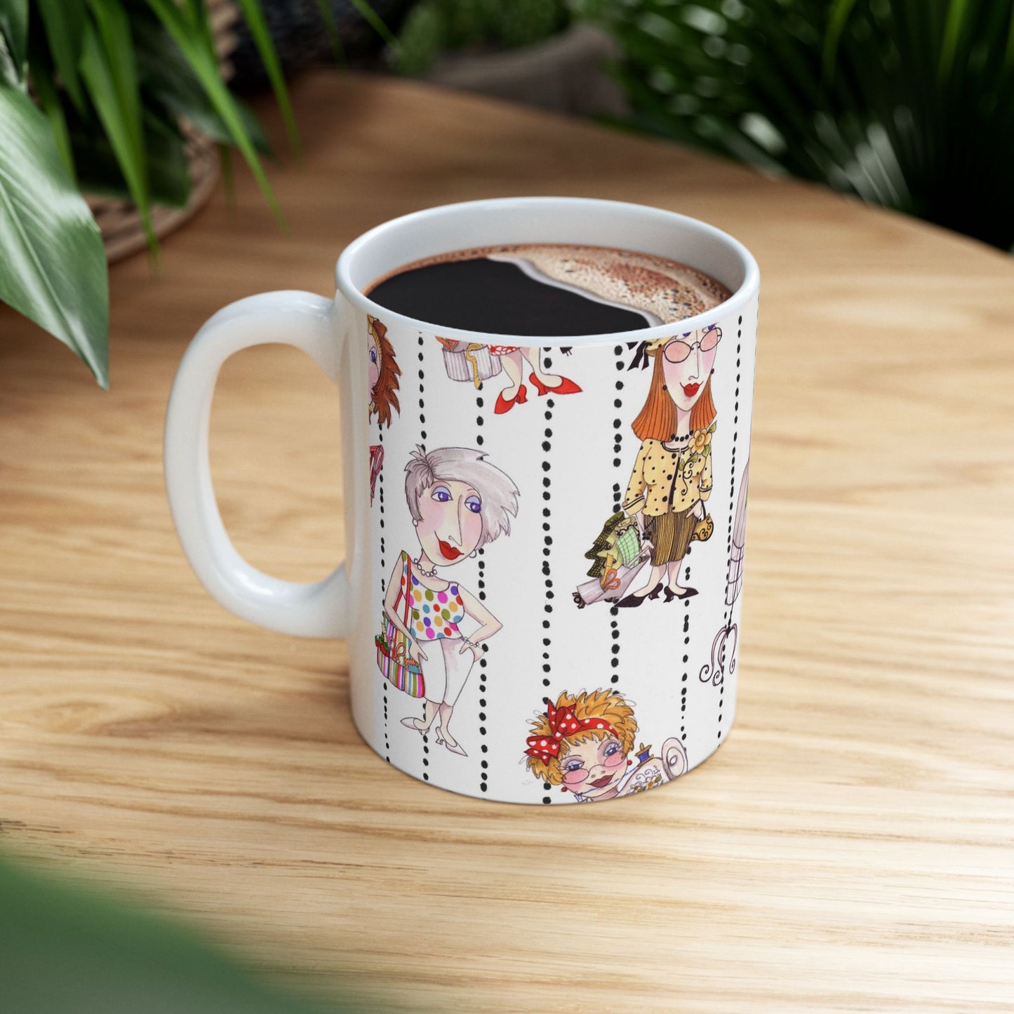 Sewphisticates White / Black Cup