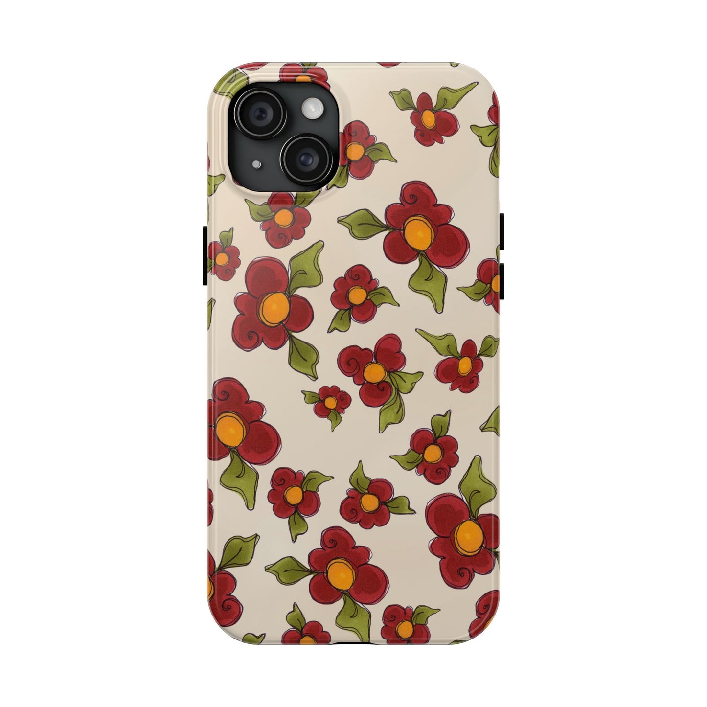 Chili Pepper Daisies Phone Case