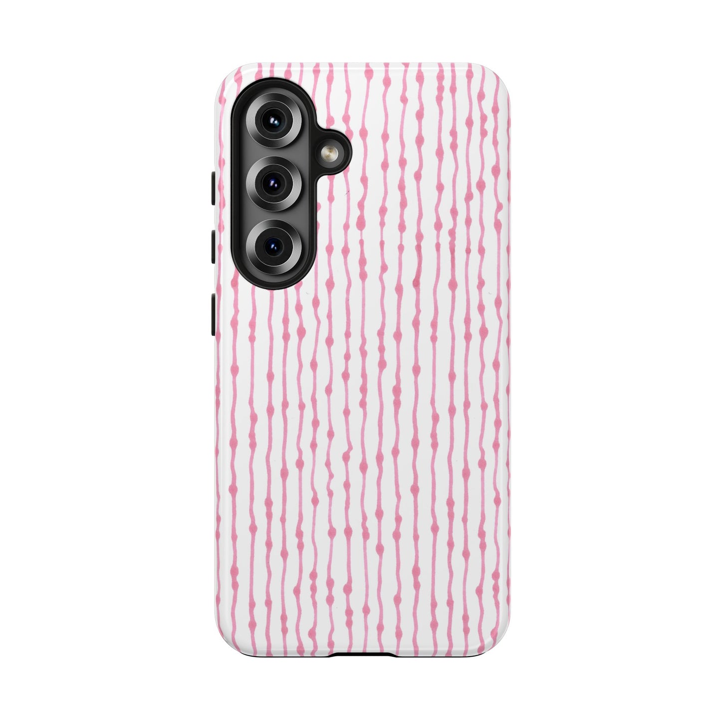Faux Seersucker White / Pink Phone Case