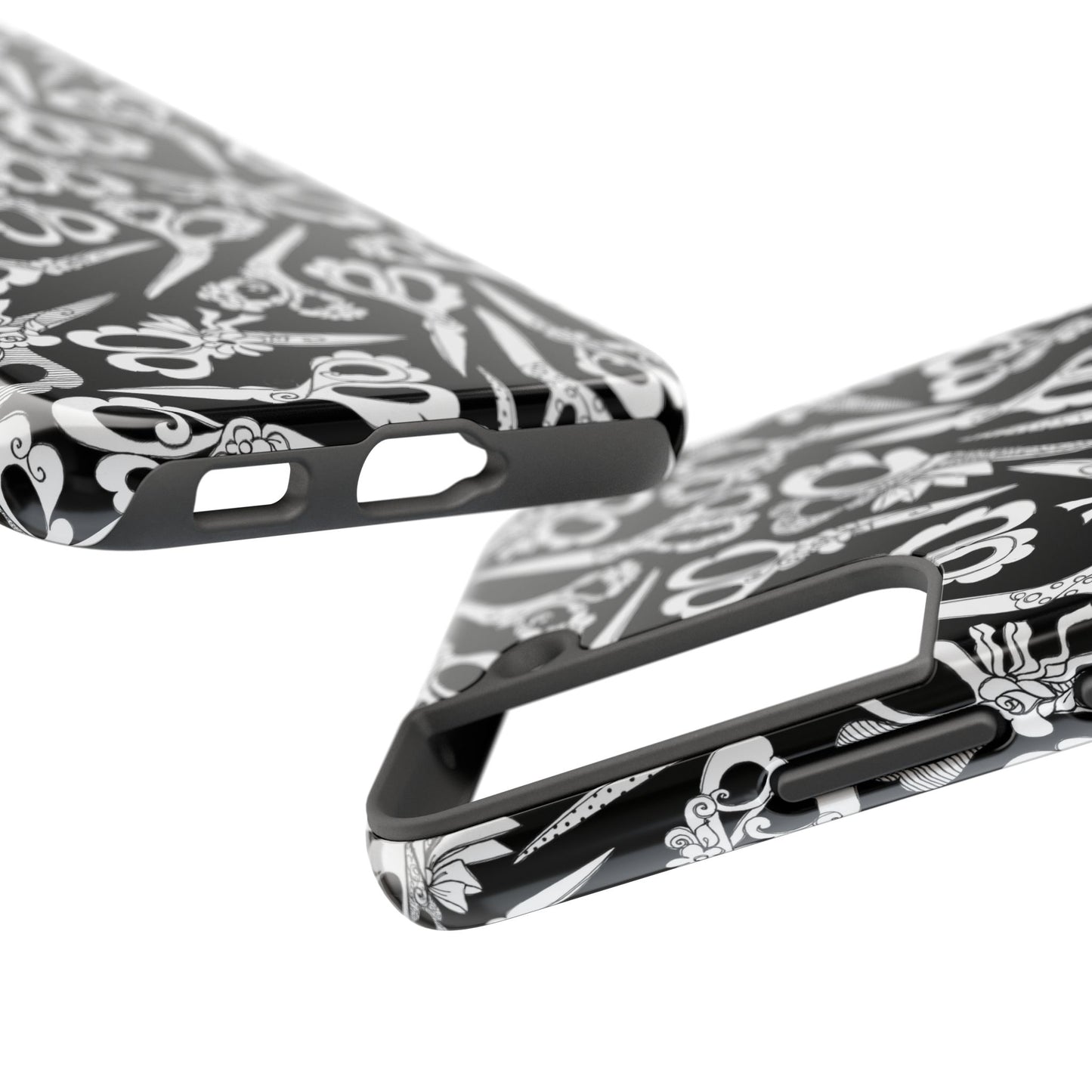Scissor Blizzard Black Phone Case