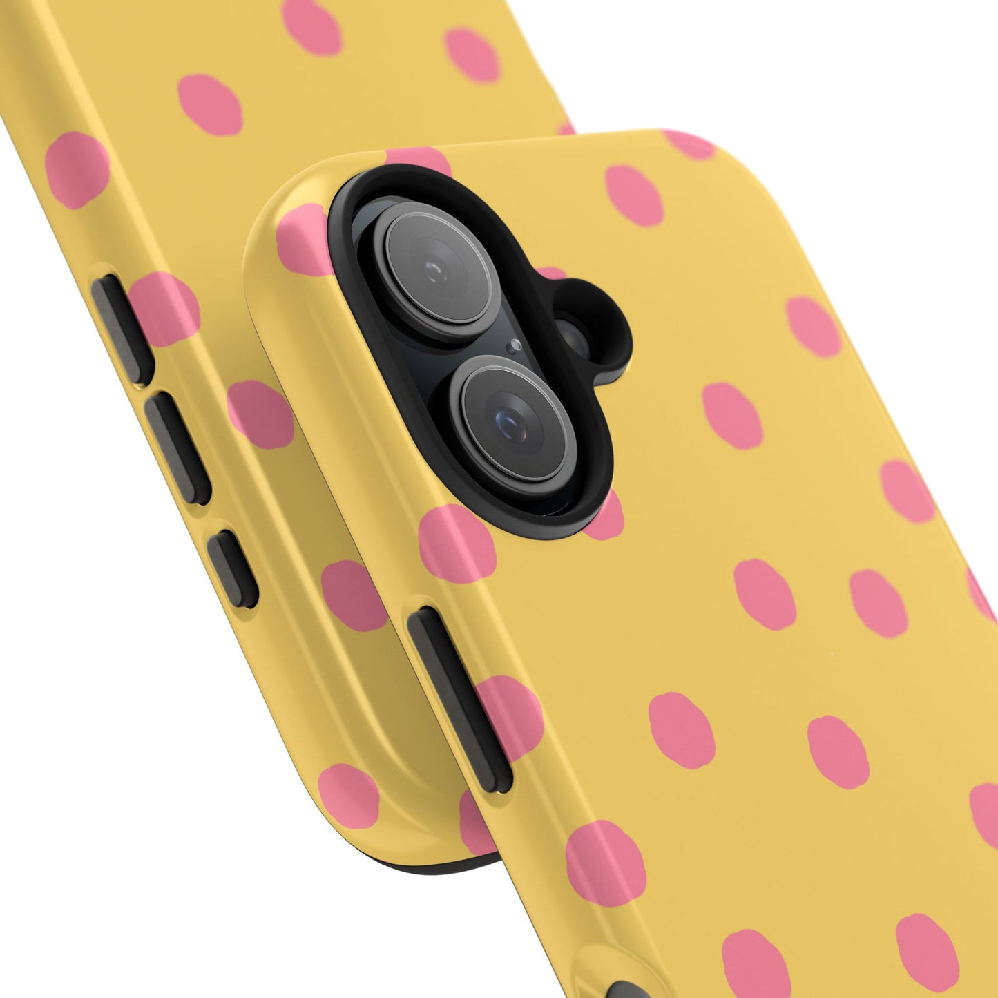 Jumbo Dots Yellow / Pink Phone Case